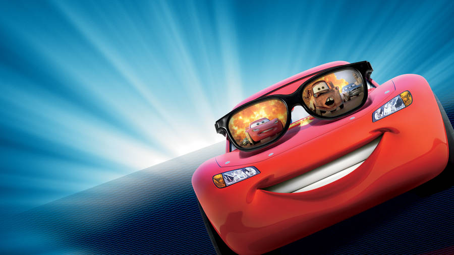 Lightning Mcqueen Shades Wallpaper