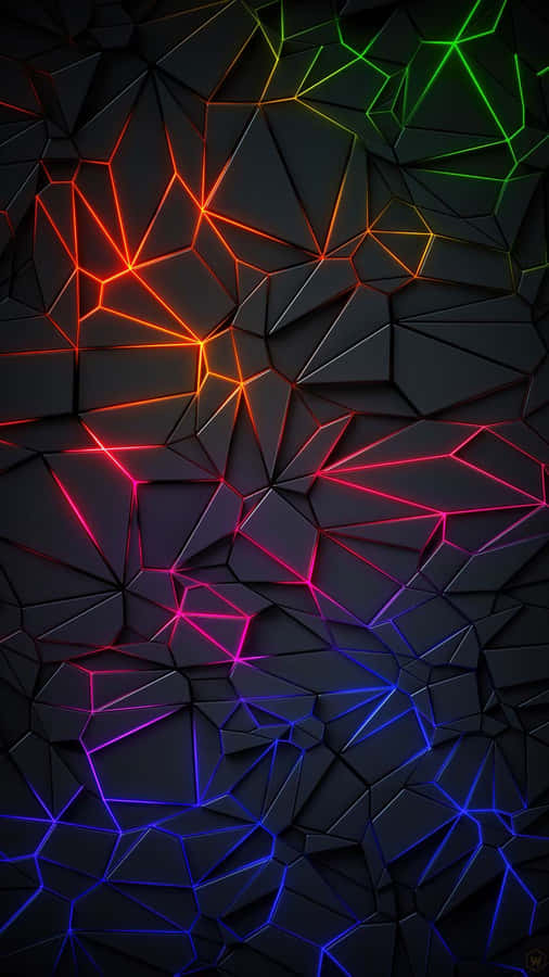 Lights Black Pattern Wallpaper