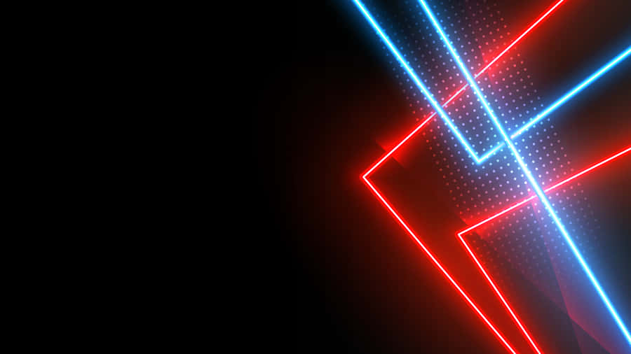 Lights Neon Red Blue Wallpaper