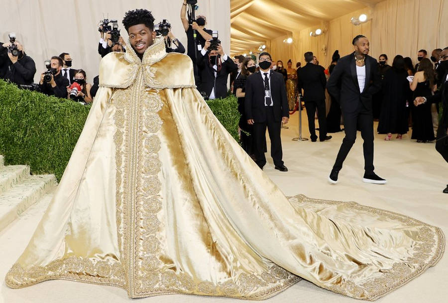 Lil Nas X At Met Gala Event Wallpaper