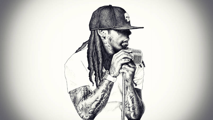 Lil Wayne Black And White Wallpaper