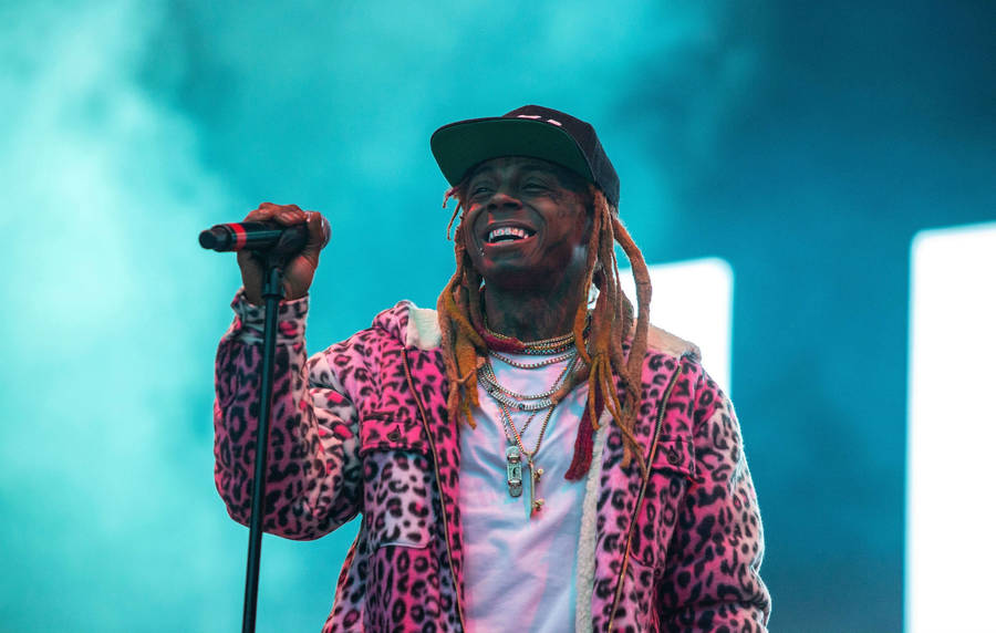 Lil Wayne Leopard Print Jacket Wallpaper