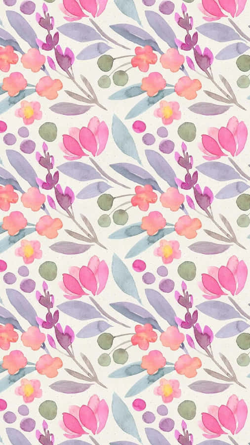 Lilly Pulitzer Iphone Pastel Flowers Wallpaper