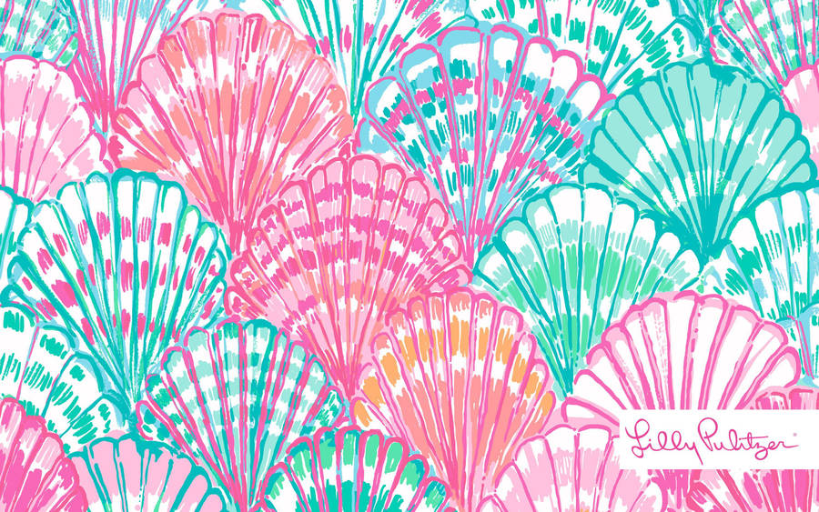 Lilly Pulitzer Seashells Wallpaper