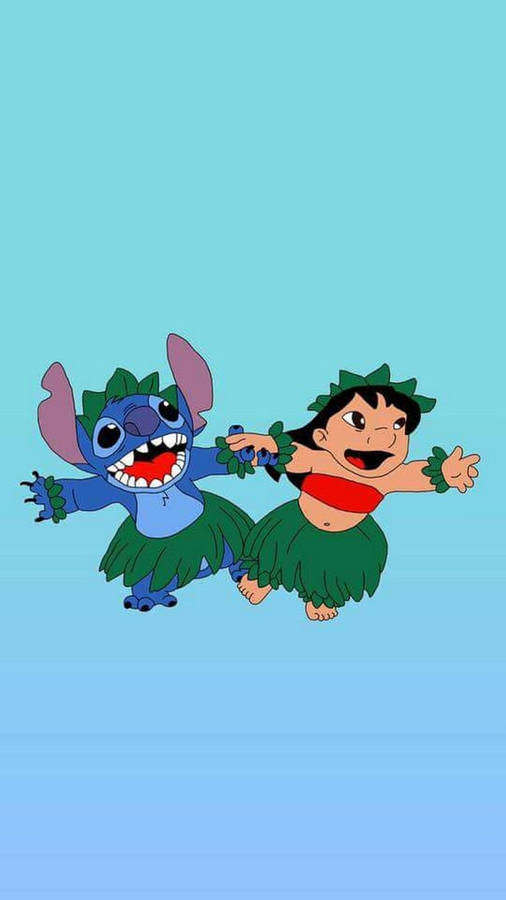 Lilo And Stitch Cartoon Phone Wallpaper