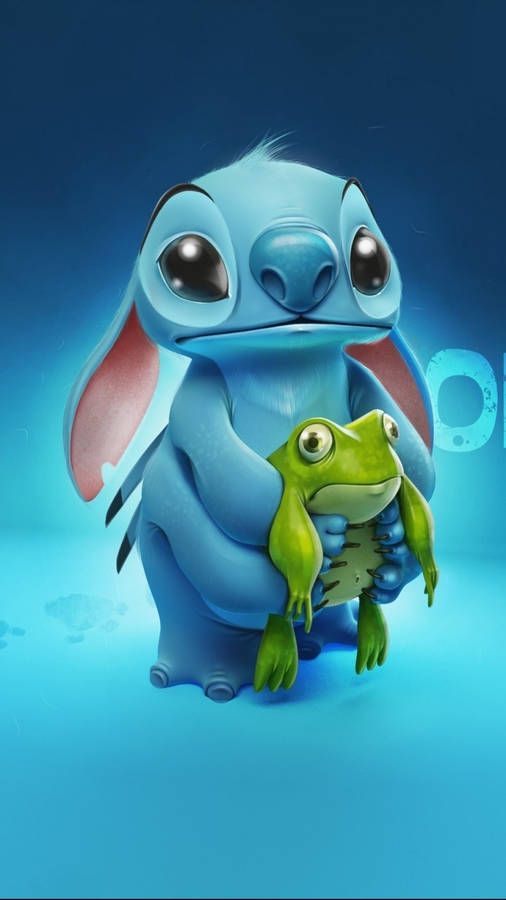 Lilo And Stitch Iphone Frog Wallpaper