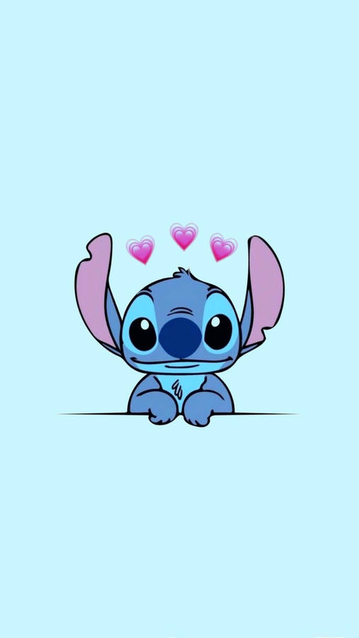 Lilo And Stitch Iphone Hearts Wallpaper