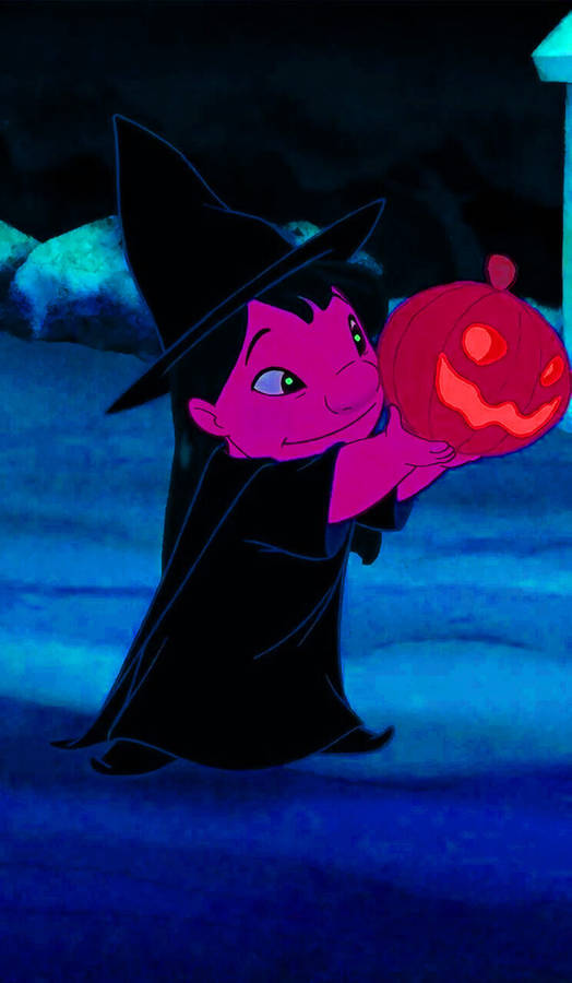 Lilo With A Pumpkin Halloween Pfp Wallpaper