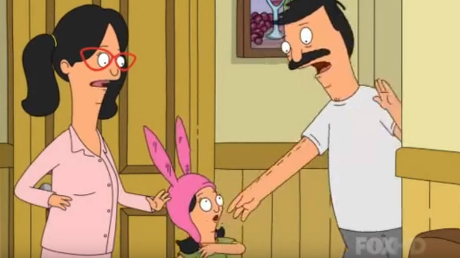 Linda, Louise, And Bob From Bobs Burgers Wallpaper