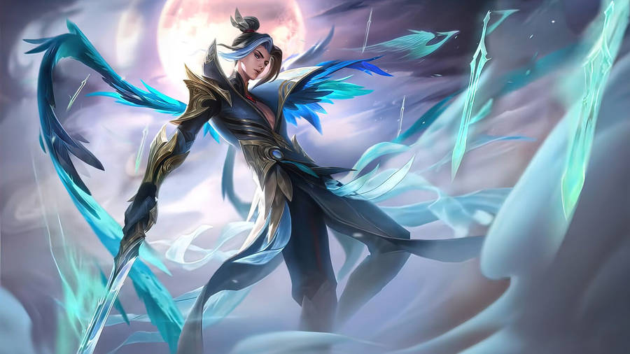 Ling Mobile Legends Serene Plume Fantasy Moon Wallpaper