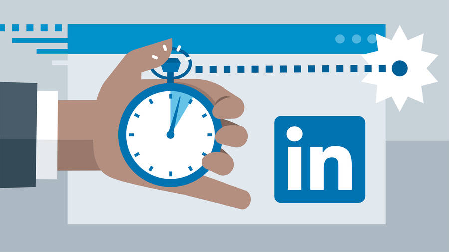 Linkedin Clock-in Art Wallpaper