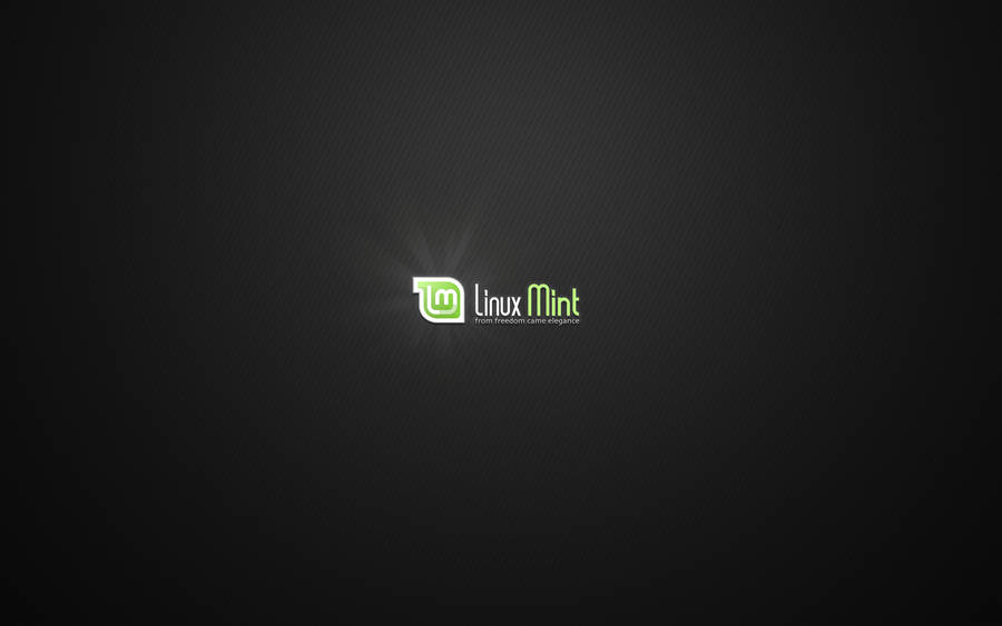 Linux Mint Os Black Background Wallpaper