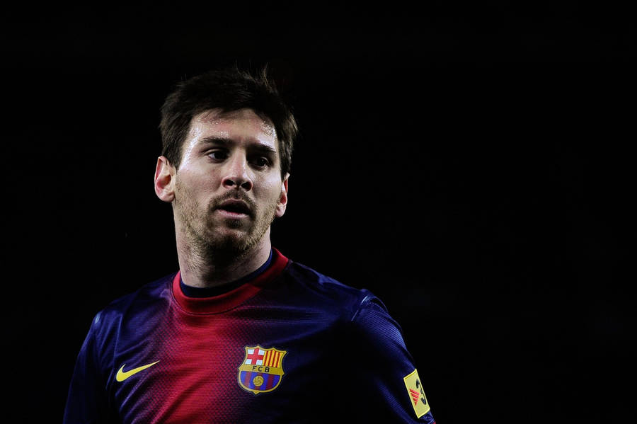 Lionel Messi Black Backdrop Wallpaper