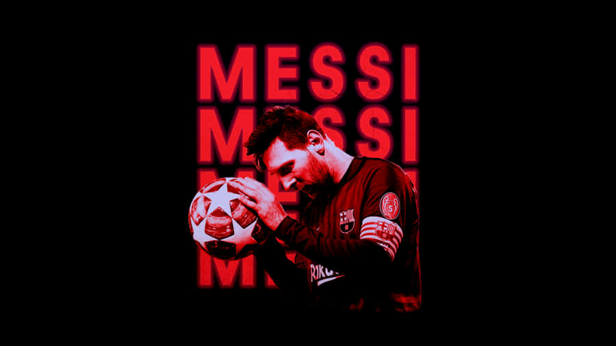 Lionel Messi Showing Off His Impressive Skills Wallpaper