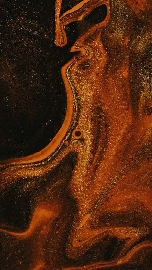 Liquid Glitter Brown Iphone Wallpaper