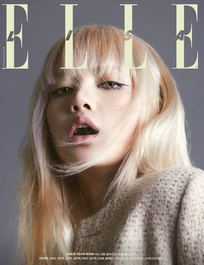 Lisa Blackpink Hd Elle Korea 2022 Photoshoot Wallpaper