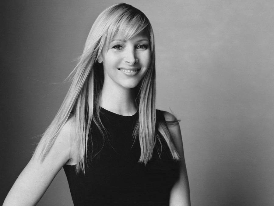 Lisa Kudrow Black And White Photograph Wallpaper