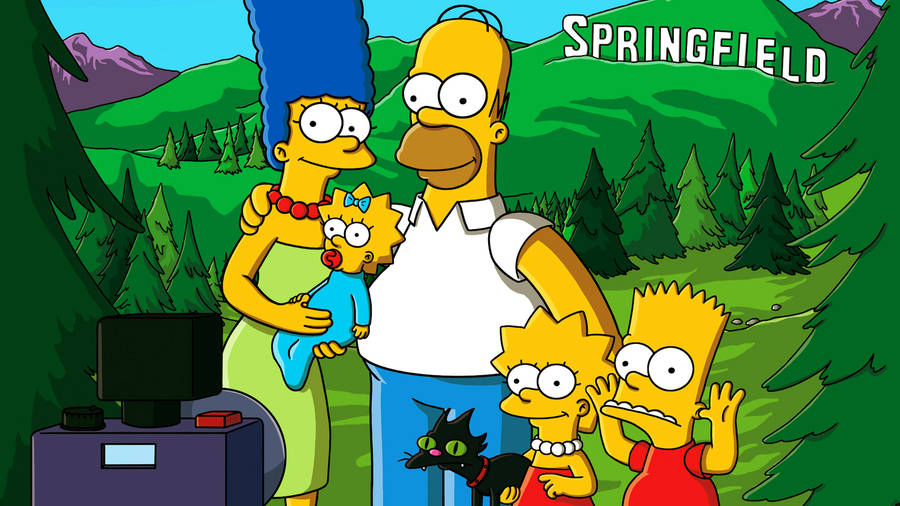 Lisa Simpson Outdoor Photo Wallpaper