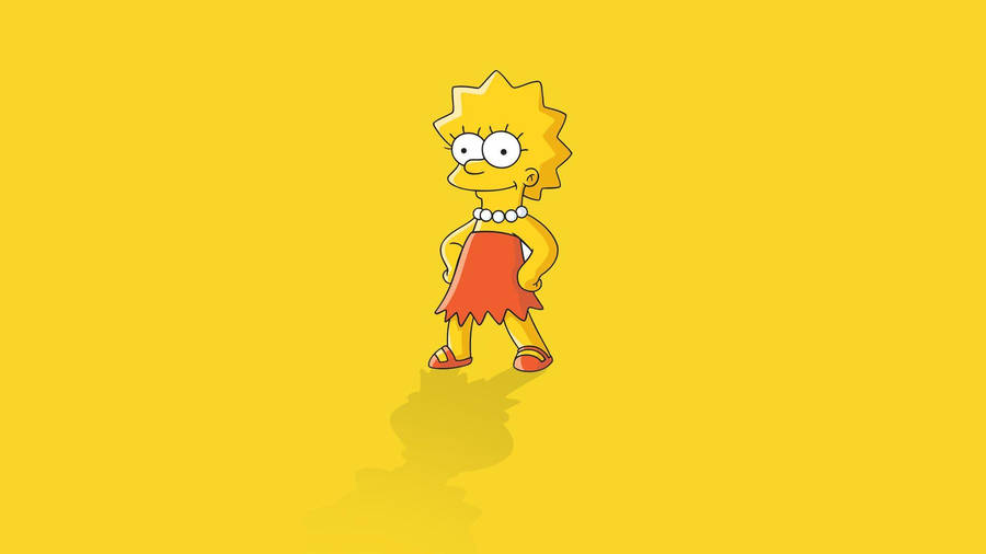 Lisa Simpson Power Pose Wallpaper