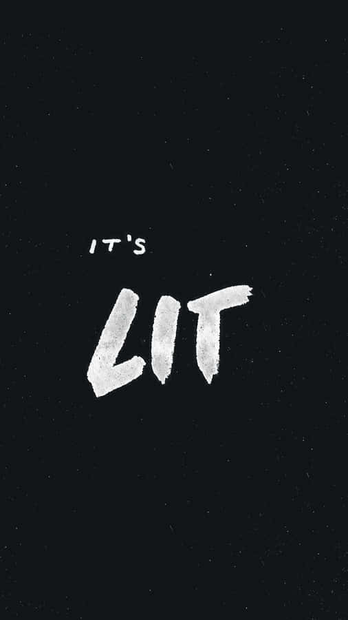 Lit Iphone Black And White Wallpaper