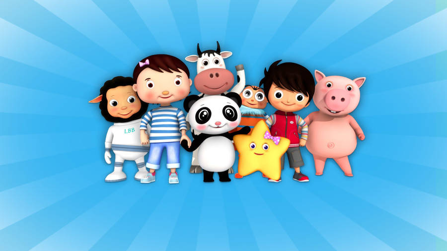 Little Baby Bum Fun Characters Wallpaper