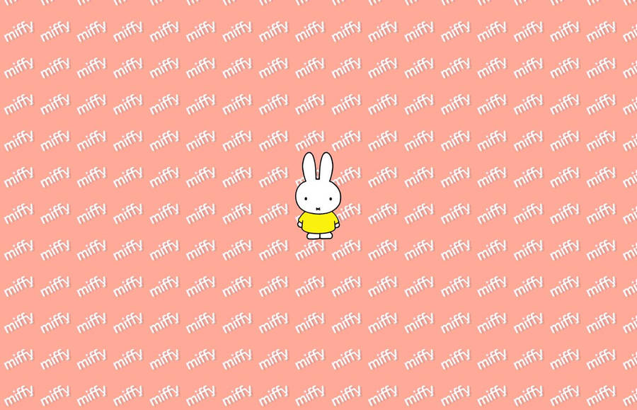 Little Rabbit Miffy Typography Wallpaper