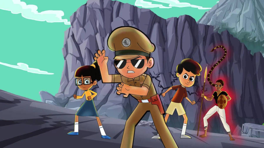 Little Singham 1280 X 720 Wallpaper