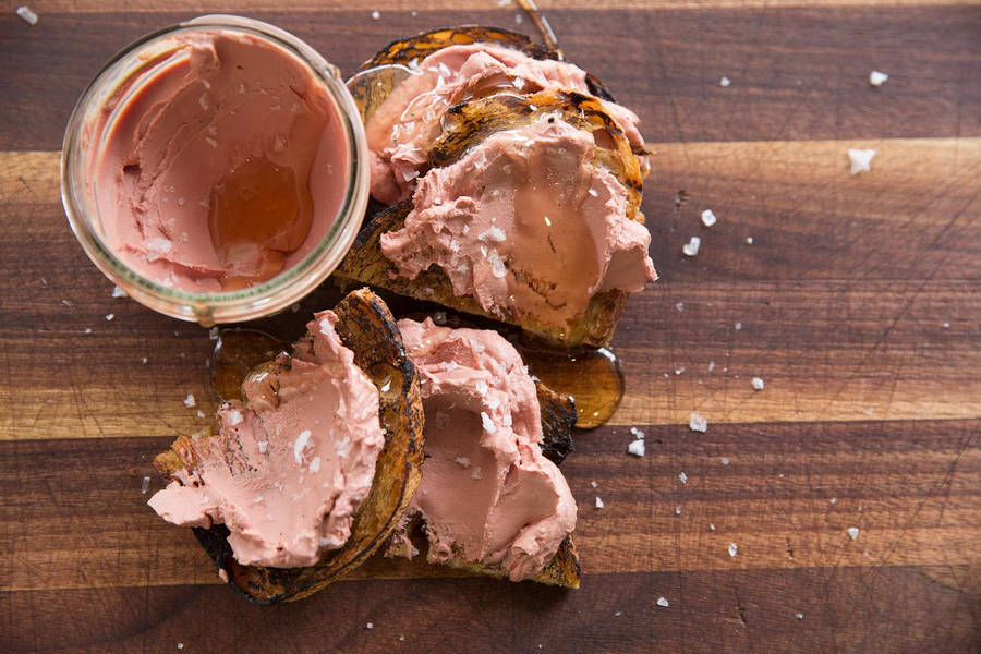 Liver Pate Spread On Bread Wallpaper