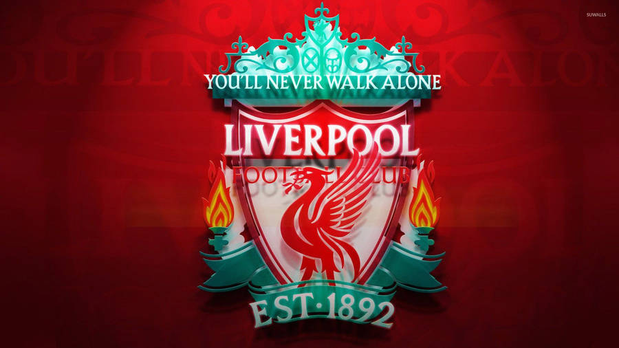 Liverpool Fc 3d Logo Art Wallpaper