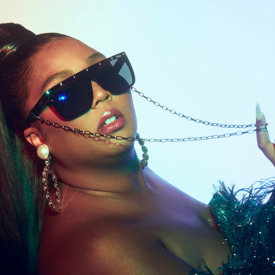 Lizzo Fancy Black Shades Wallpaper