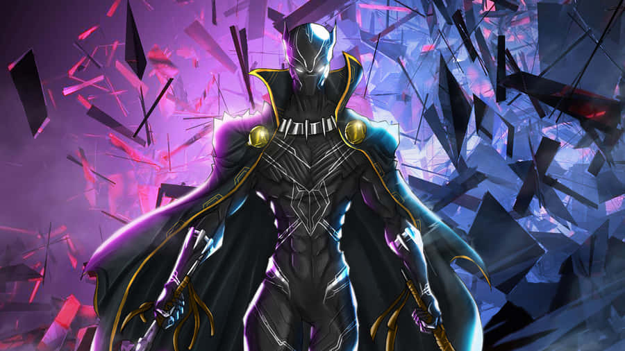 Lofty Mountains And Ancient Trees In Black Panther Landscape Wallpaper