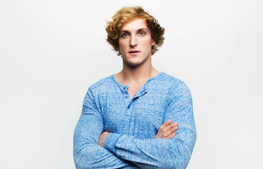 Logan Paul Stunning Face Wallpaper