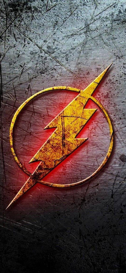 Logo Of The Flash Iphone Wallpaper