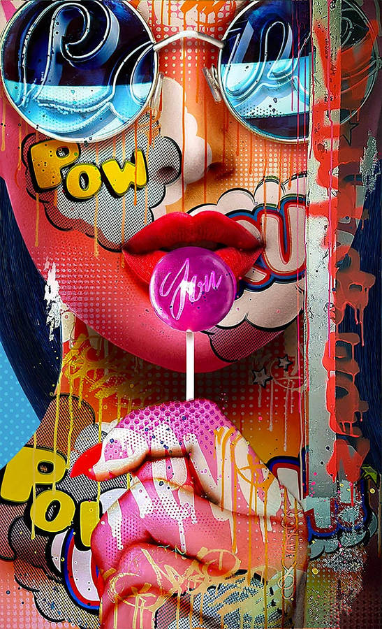 Lollipop Pop Art Wallpaper