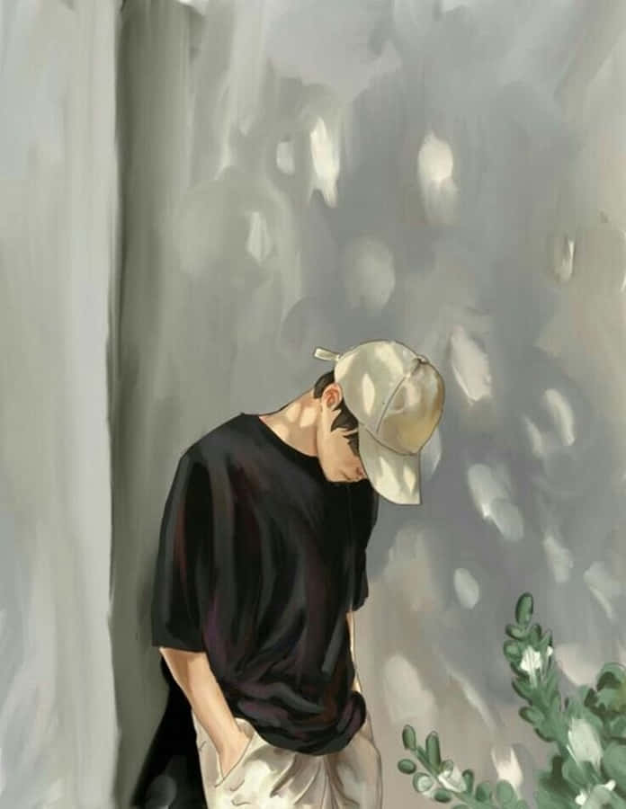 Lonely Anime Boy Wallpaper