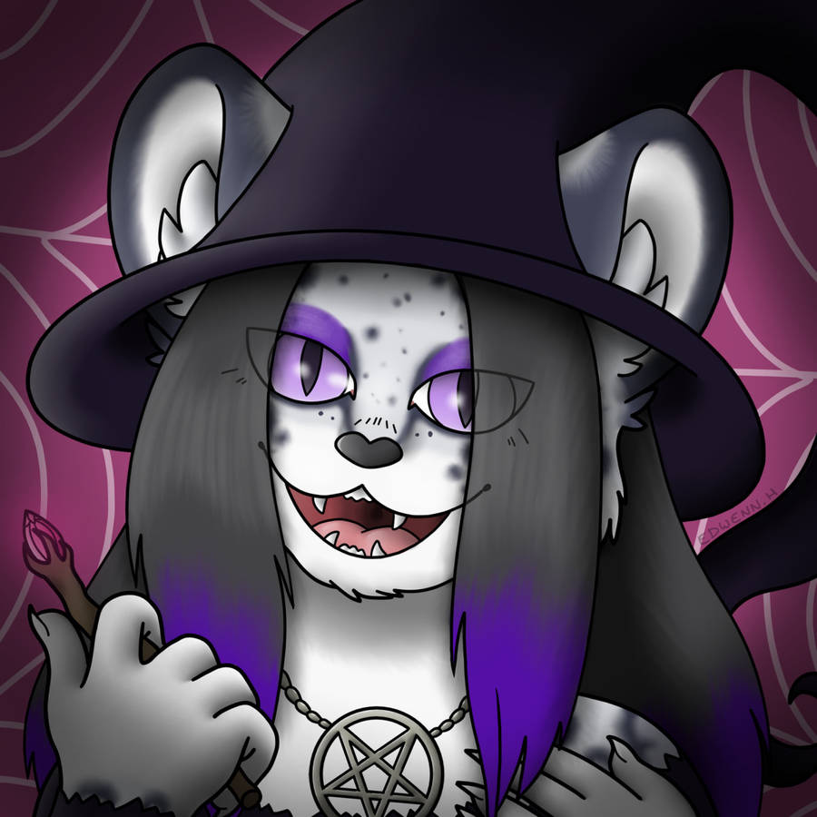 Long-haired Cat Halloween Pfp Wallpaper