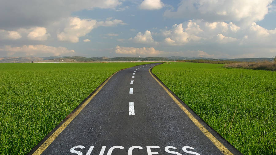 Long Road Success Journey Wallpaper