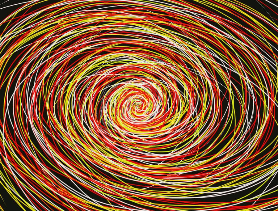 Long Spiral Crayon Lines Wallpaper