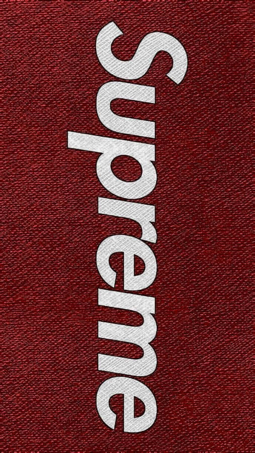 Look And Feel Trendy With The Supreme Iphone Wallpaper
