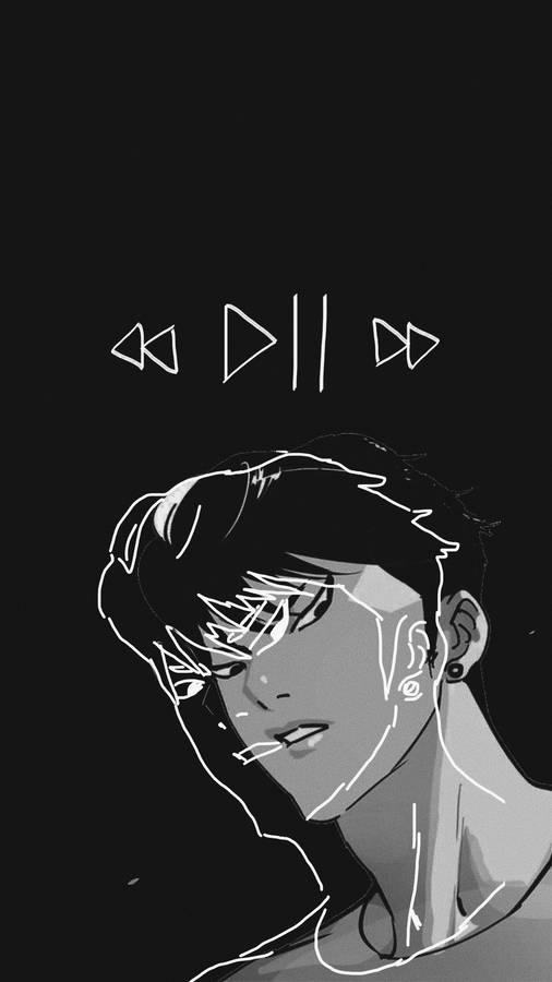 Lookism Aesthetic Music Player Wallpaper