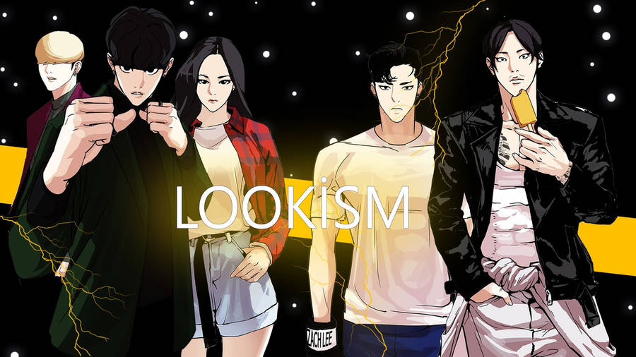 Lookism Characters Illustration Wallpaper