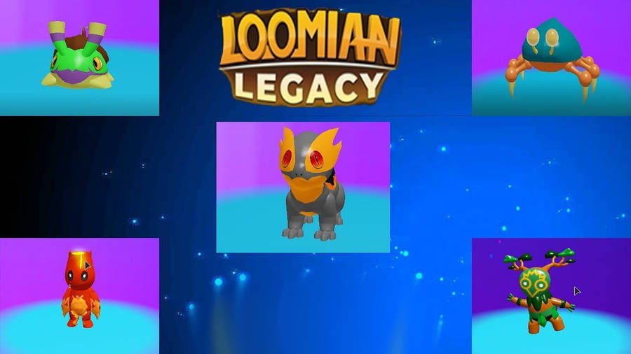 Loomian Legacy Creatures Blue Art Wallpaper