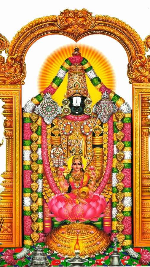 Lord Balaji Traditional Artwork Wallpaper