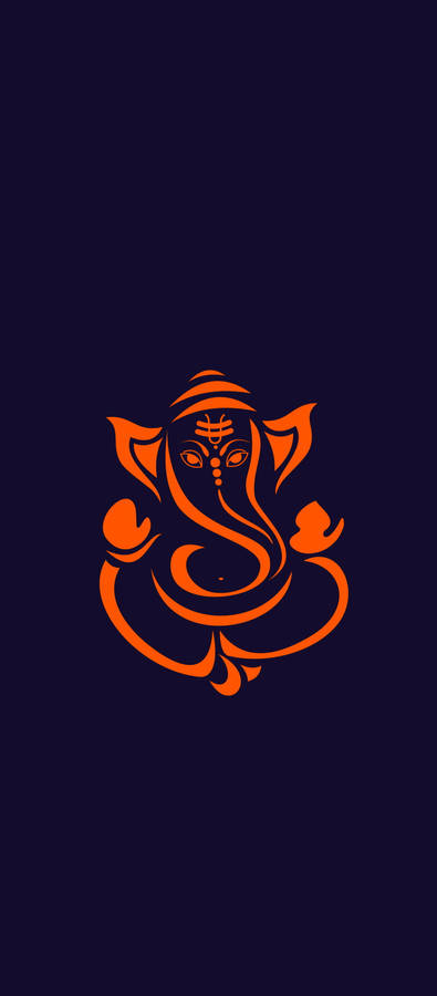 Lord Ganesha Icon Iphone Wallpaper