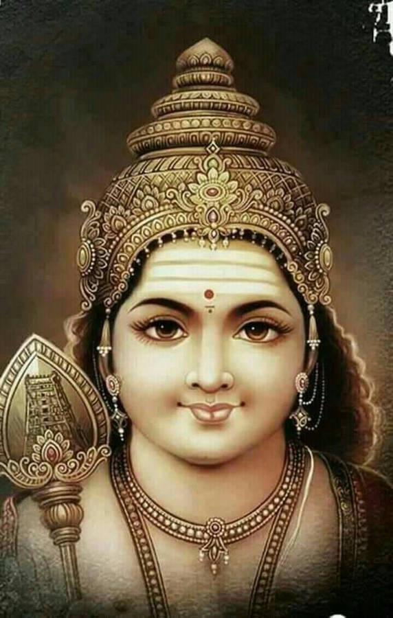 Lord Murugan 4k Smiling Close-up Wallpaper