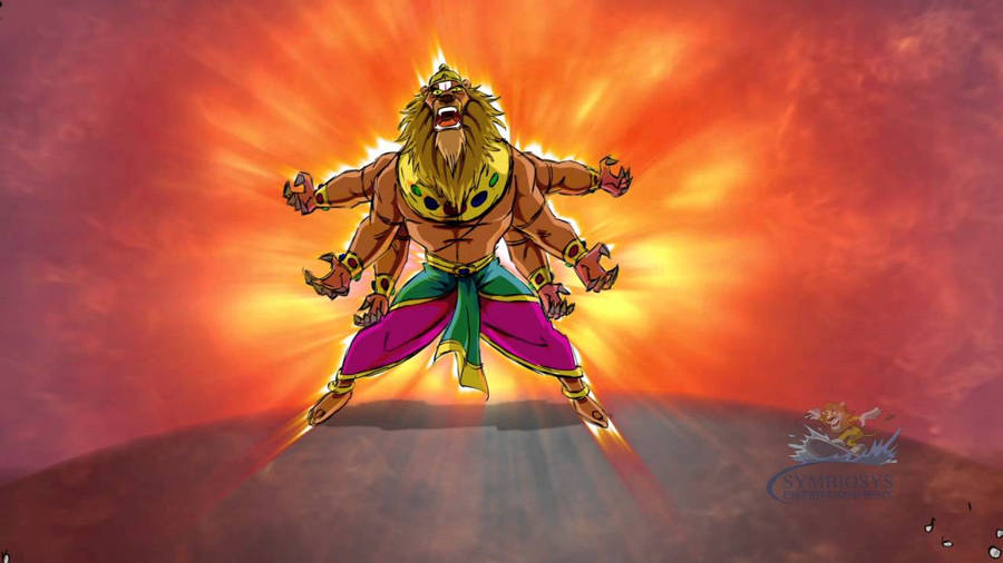 Lord Narasimha Artwork Wallpaper