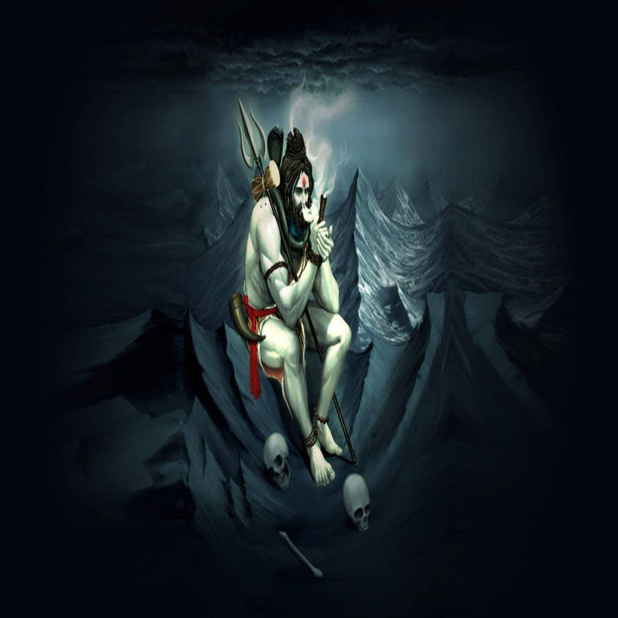 Lord Shiva 4k With Skulls Wallpaper