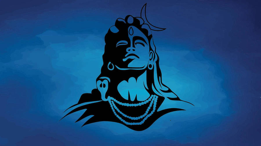 Lord Shiva Hd Blue Art Wallpaper