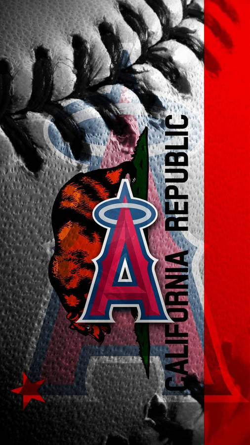 Los Angeles Angels California Flag Wallpaper