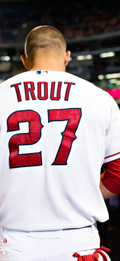 Los Angeles Angels Mike Trout Uniform Wallpaper